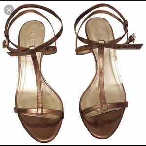 J.Crew metallic sandals